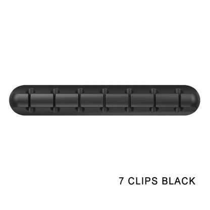 Organizador de Cabos USB em Silicone, Enrolador de Cabos USB para Carregamento, Suporte para Rato, Teclado e Auricular, Clipes Organizadores de Fios.