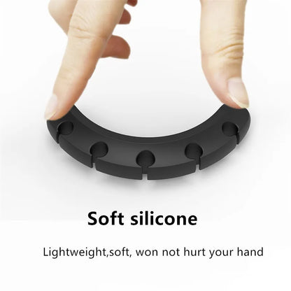 Organizador de Cabos USB em Silicone, Enrolador de Cabos USB para Carregamento, Suporte para Rato, Teclado e Auricular, Clipes Organizadores de Fios.