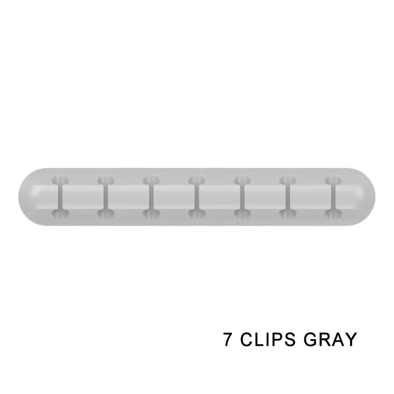Organizador de Cabos USB em Silicone, Enrolador de Cabos USB para Carregamento, Suporte para Rato, Teclado e Auricular, Clipes Organizadores de Fios.